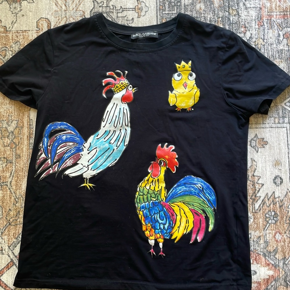 Dolce and Gabbana Year of the Rooster 2017 women’s t-shirt